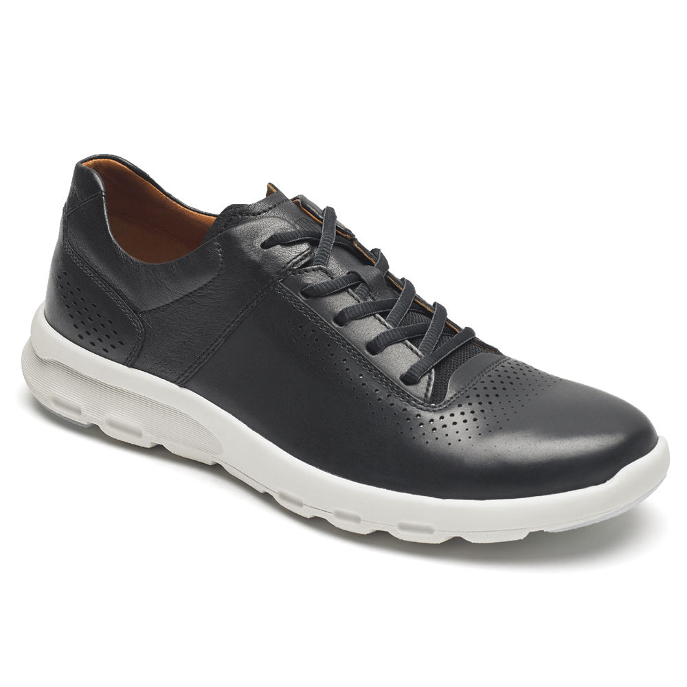 Rockport Mens Sneakers Black - PulseTech Plain Toe - UK 946-TRWYSZ